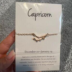 Jewelry Astrology Gift . Capricorn bracelet and necklace
